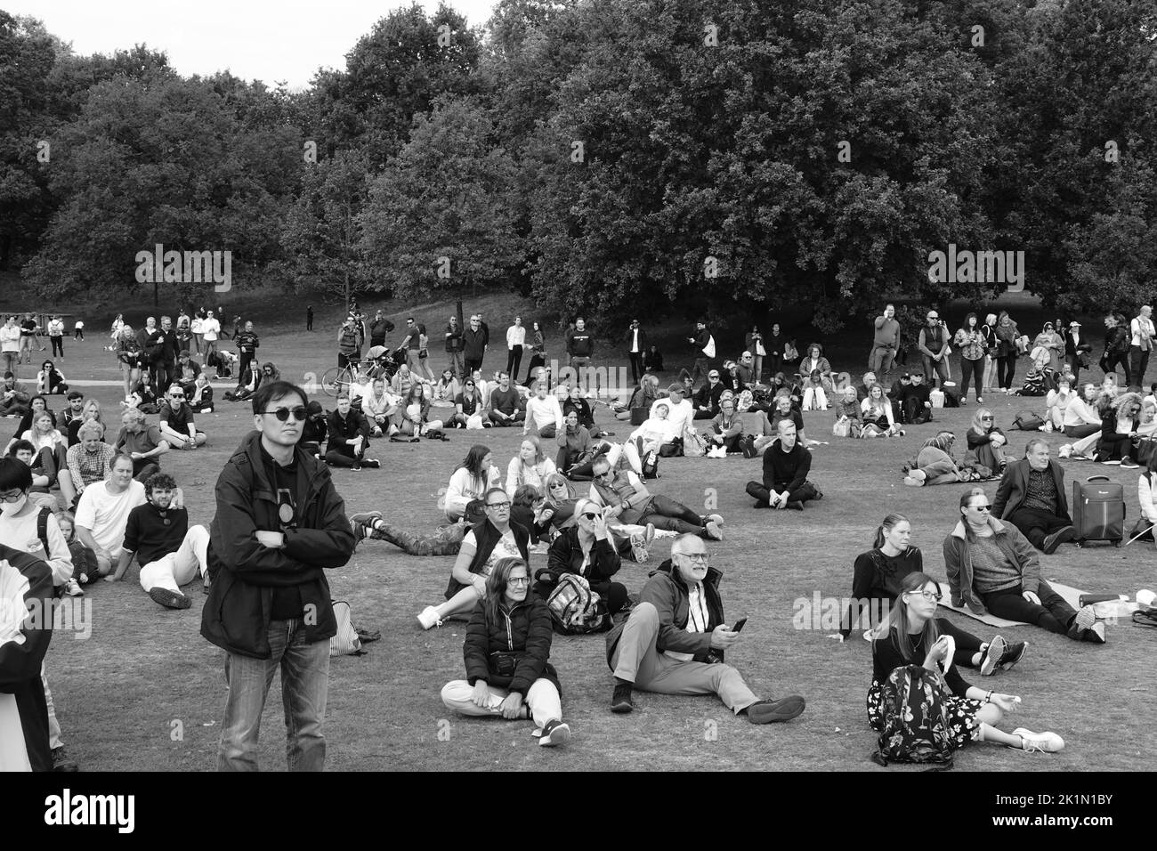 Londres, le jour de la funérailles de la Reine le 19th septembre 2022 Banque D'Images