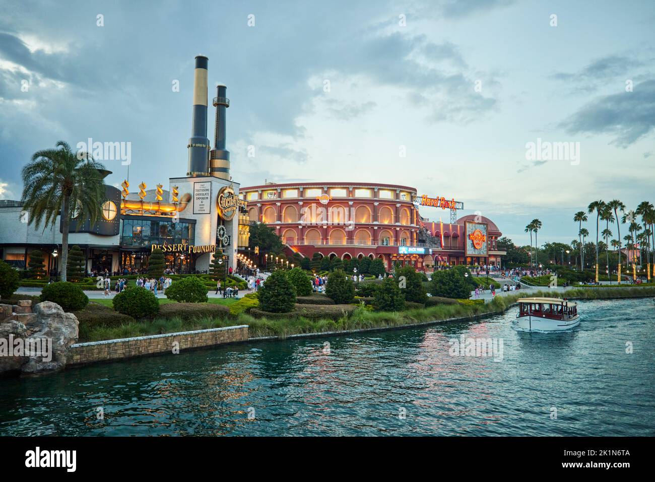 Universal Studios Florida thème Universal Blvd The Toothee Chocolate Emporium & Savory Feast Kitchen Banque D'Images