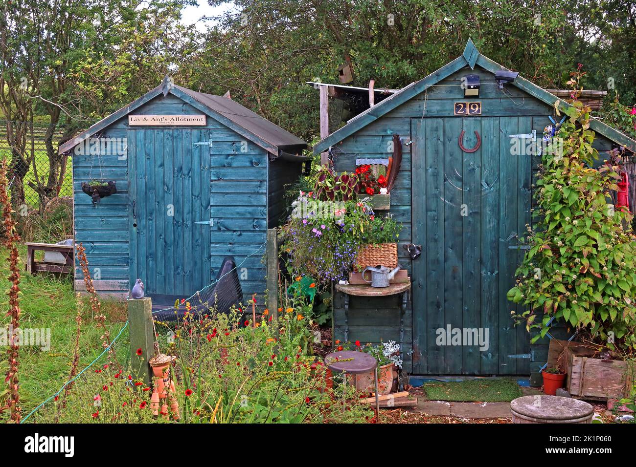 Shed 29, GAFA, Glossopdale action pour les allotements, Gamesley Estate, Melandra Castle Road, Gamesley, High Peak, Angleterre, ROYAUME-UNI, SK13 0BN Banque D'Images