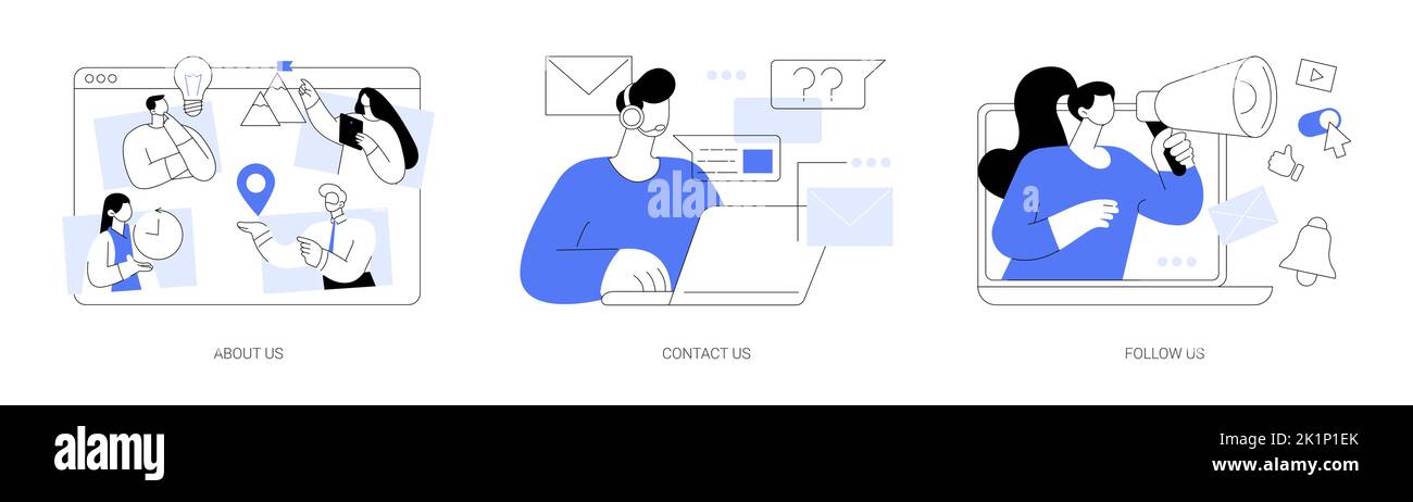 Informations sur l'entreprise illustrations vectorielles abstraites. Illustration de Vecteur