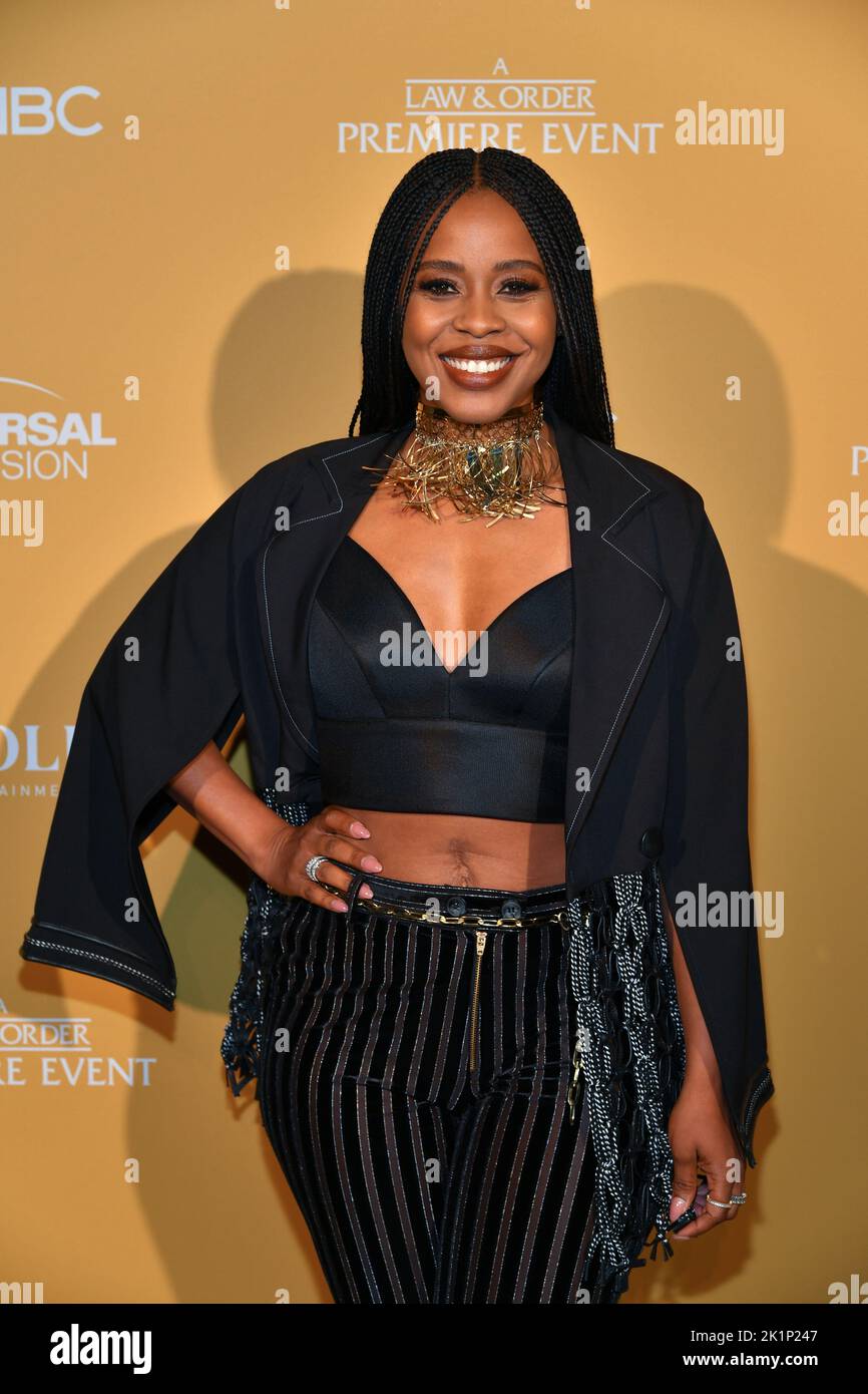 Danielle Moné Truitt participe à la première saison de la NBC « Law & Order » au Capitole sur 19 septembre 2022 à New York. Banque D'Images