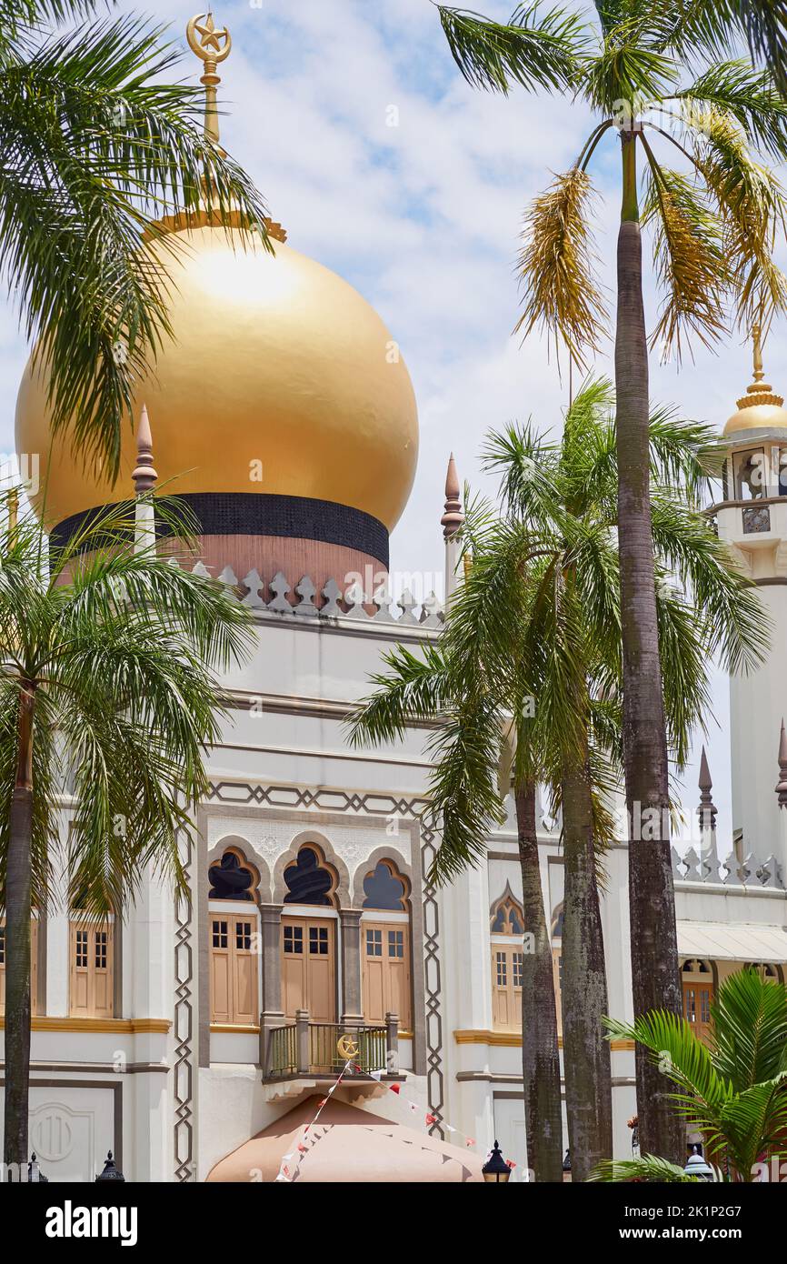 Mosquée du Sultan, village de Kampong Glam, Singapour Banque D'Images