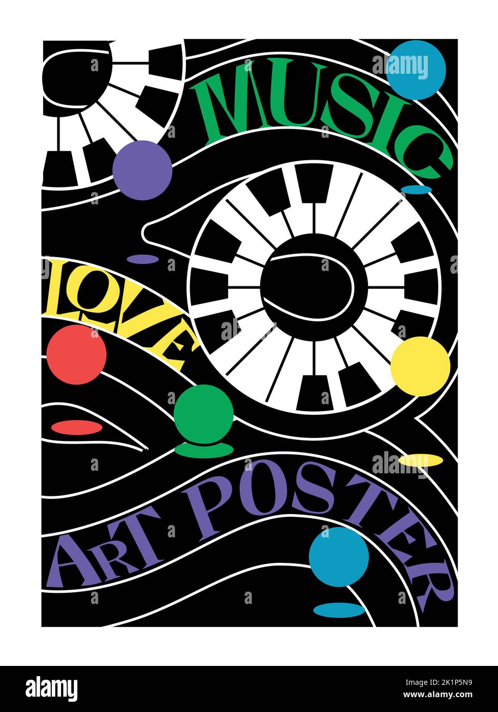 Pour l'affiche du festival de musique Illustration de Vecteur