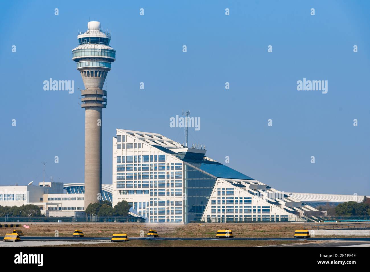 Phare de l'aéroport international de Shanghai Pudong, Chine Banque D'Images