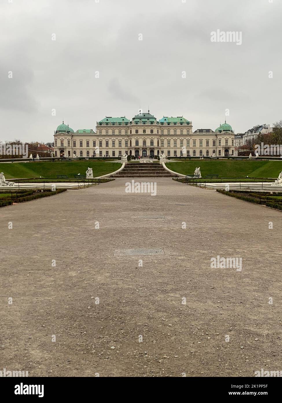 Une photo verticale du palais de Schönbrunn à Vienne Banque D'Images