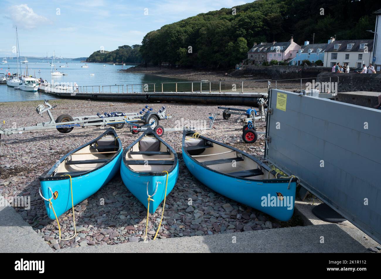 Pays de Galles, Pembrokeshire. Village de Dale. Banque D'Images