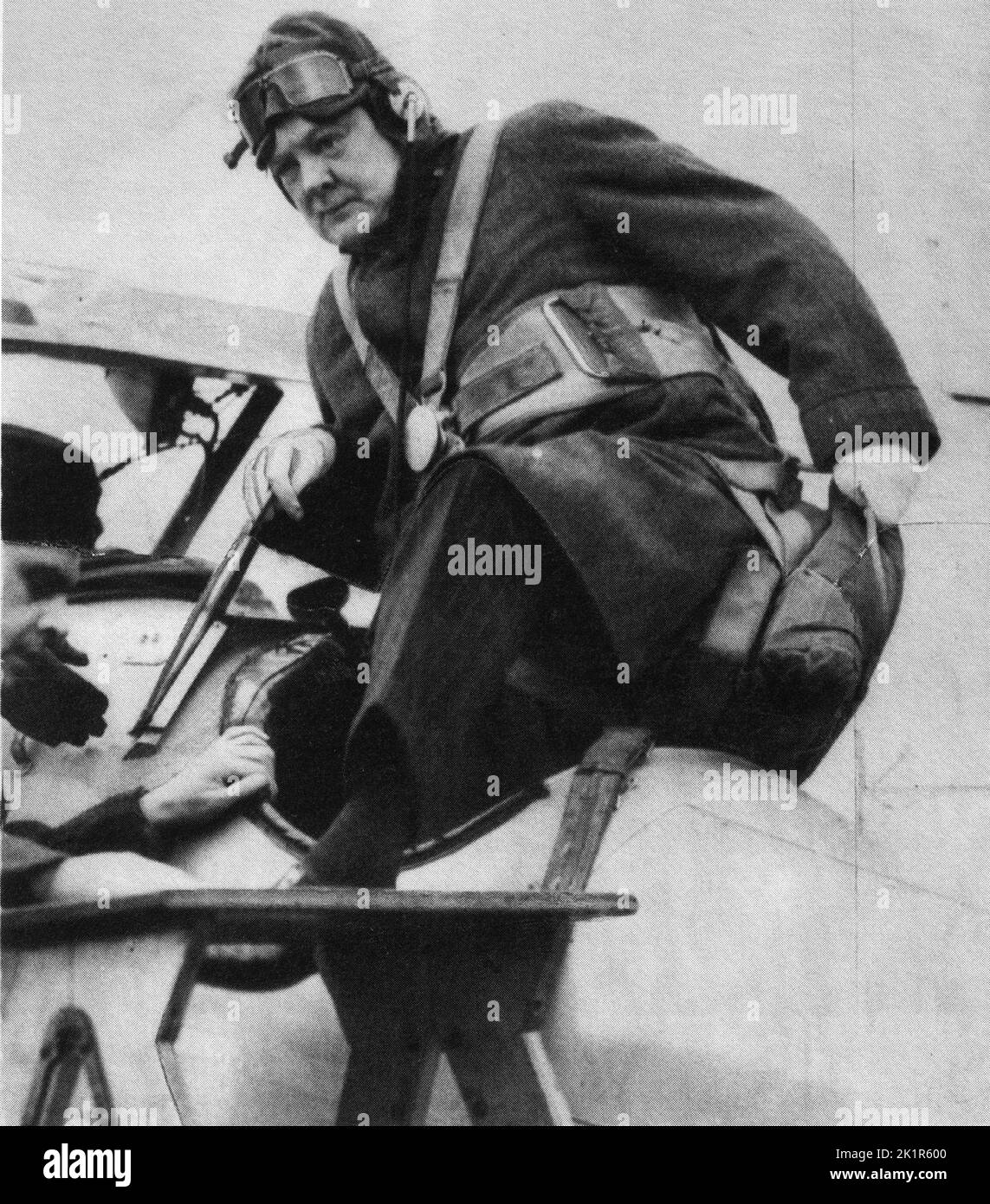 Winston Churchill à l'aérodrome de Kenley 1939 Banque D'Images