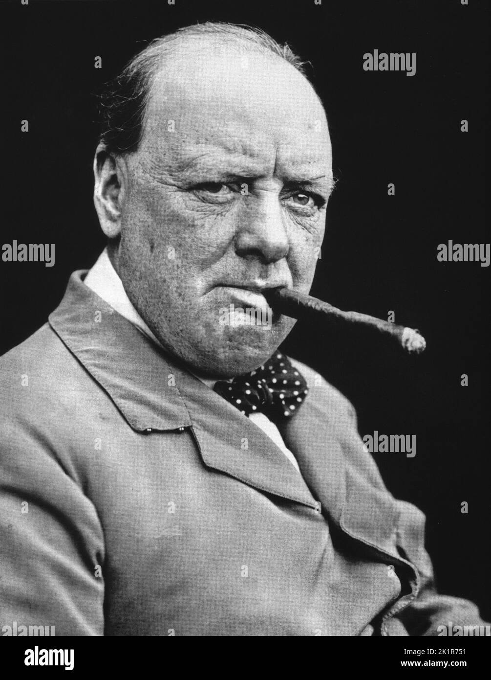 Winston Churchill dans les Rocheuses canadiennes. 1929 Banque D'Images