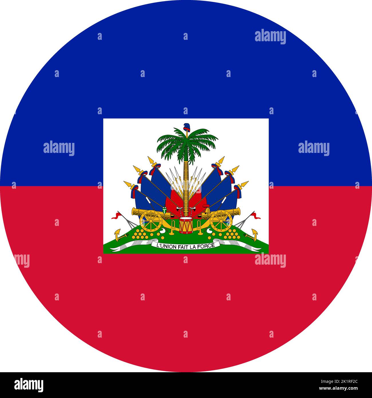 Le drapeau national du monde, Haïti Illustration de Vecteur