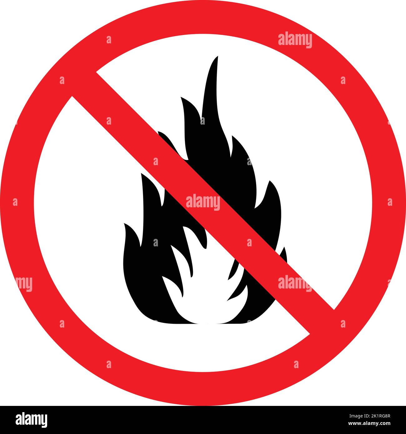 Panneau d'avertissement d'incendie. Substances inflammables et inflammables. Illustration de Vector 3D Illustration de Vecteur