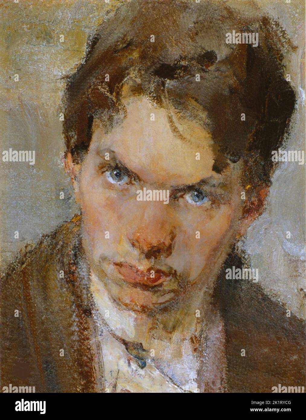 Portrait de l'artiste Pavel Alexandrovitch Radimov (1887-1967). Musée : COLLECTION PRIVÉE. Auteur: Nicolai Ivanovich Feshin (Fechin). Banque D'Images