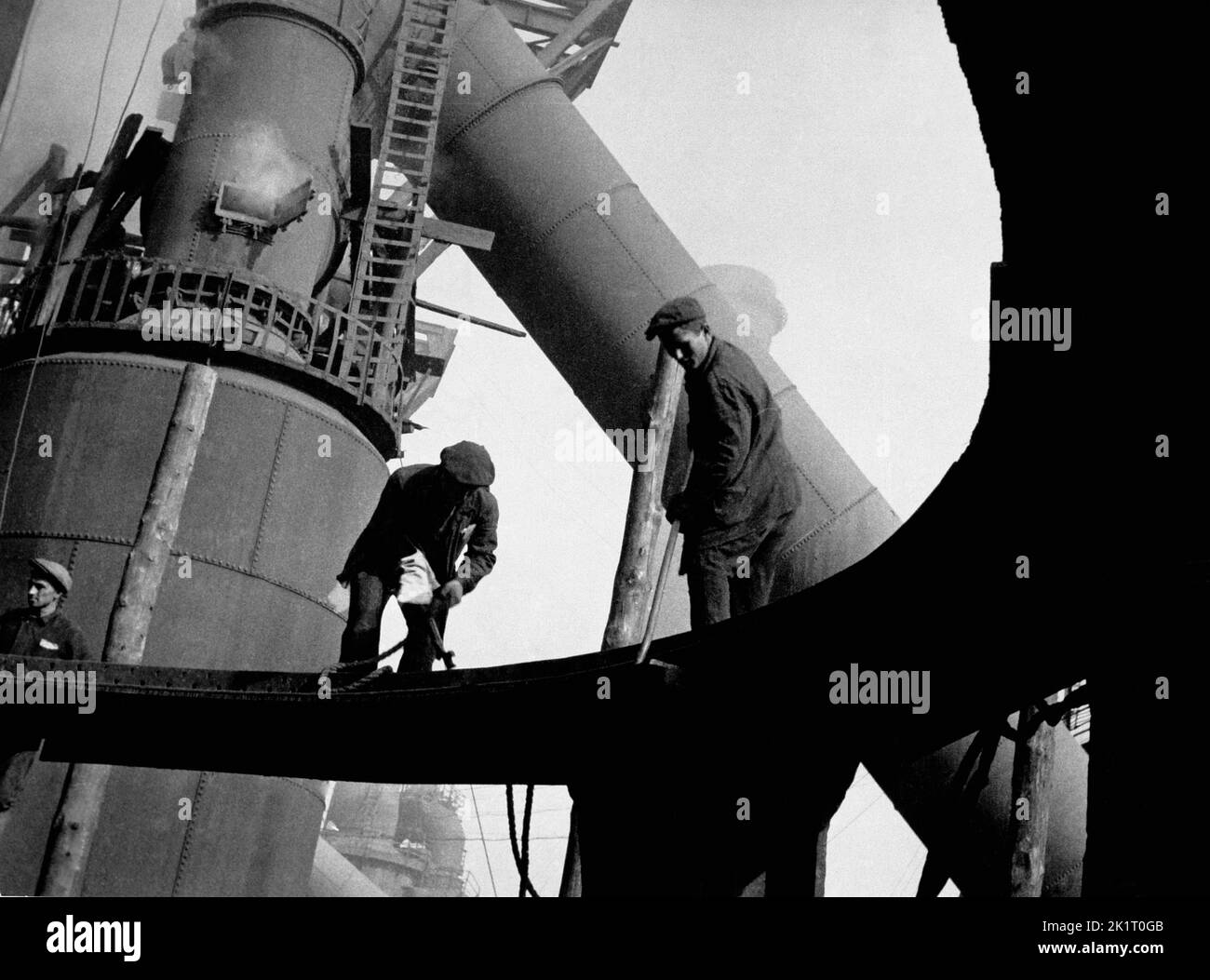 Turksib. Musée : COLLECTION PRIVÉE. Auteur: Grigory Alexandrovitch Zimin. Banque D'Images