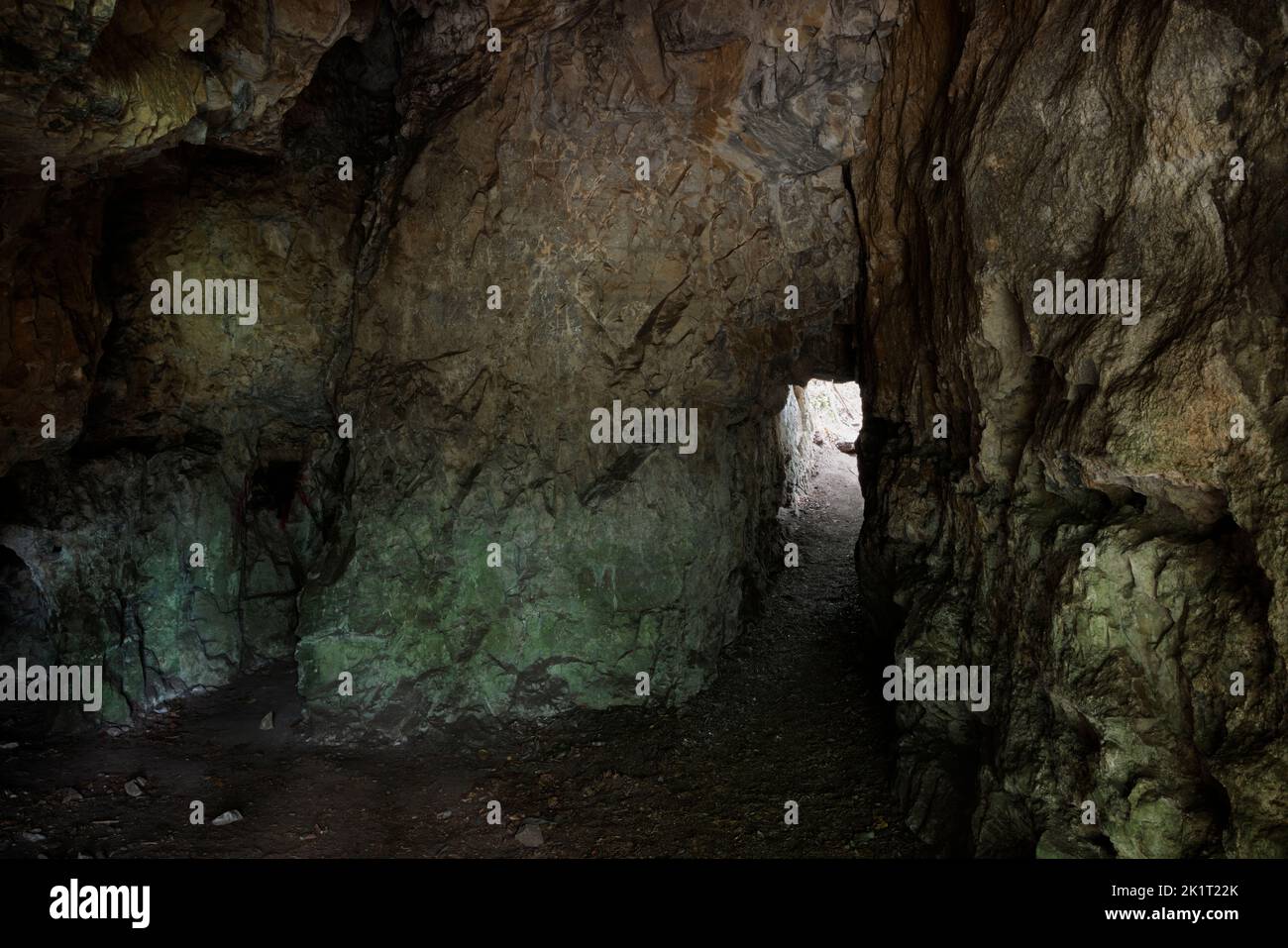La grotte des géants dans la vallée de Wye. Banque D'Images