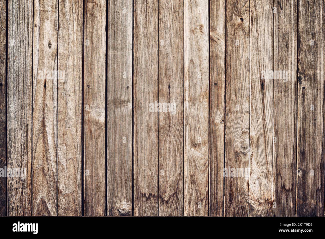 Arrière-plan de texture de panneau de bois.vue de dessus de bois antique avec des fissures. Texture et motif rustiques bruns pour toile de fond Banque D'Images