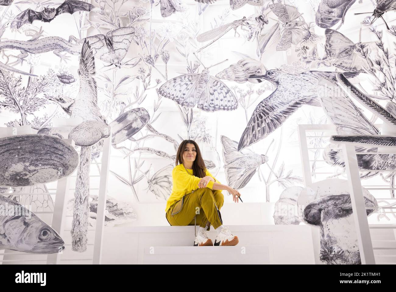 USAGE ÉDITORIAL SEULE Une sculpture, intitulée Come Home Again par l