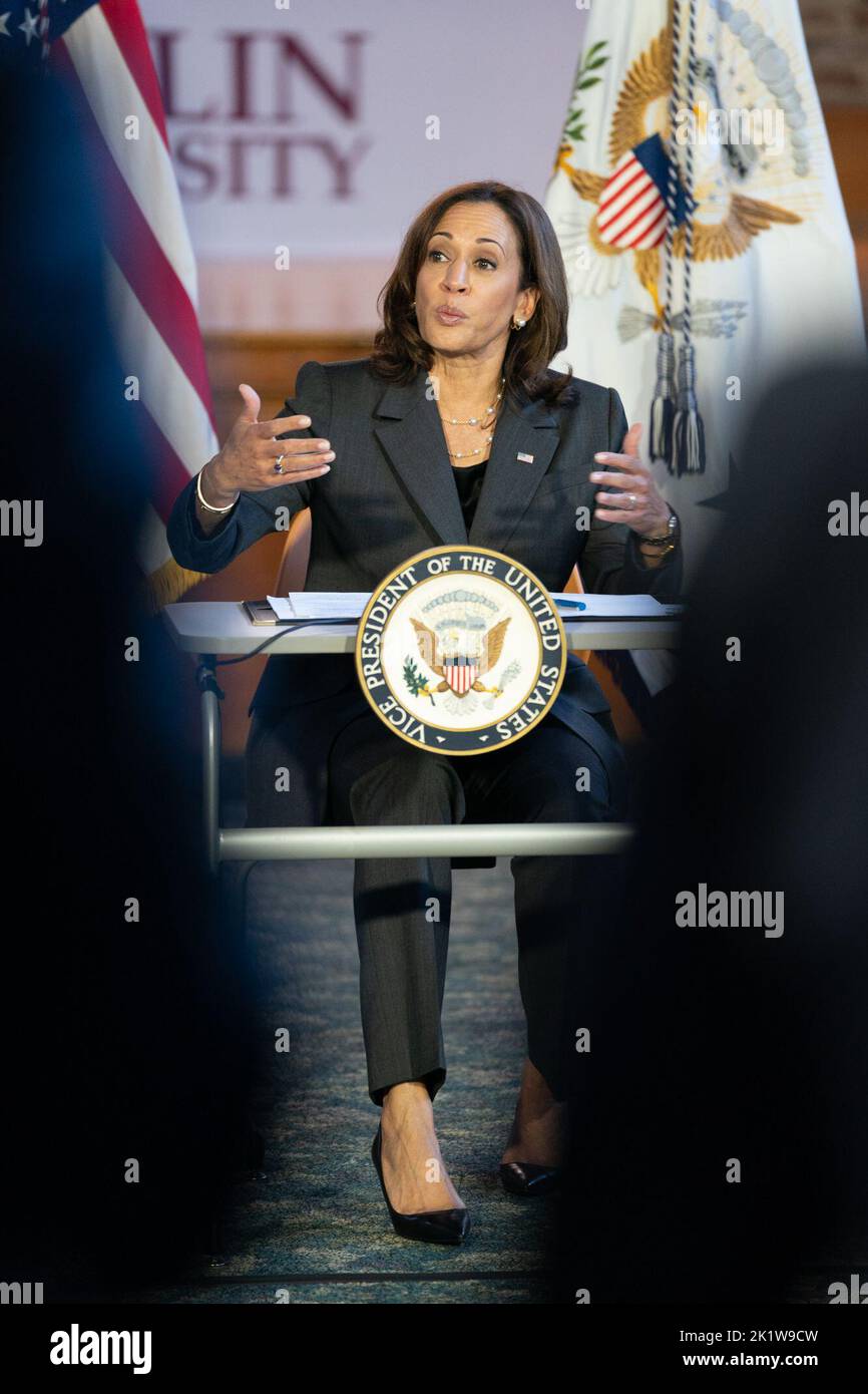 Orangeburg, États-Unis. 17th septembre 2022. Le vice-président Kamala ...