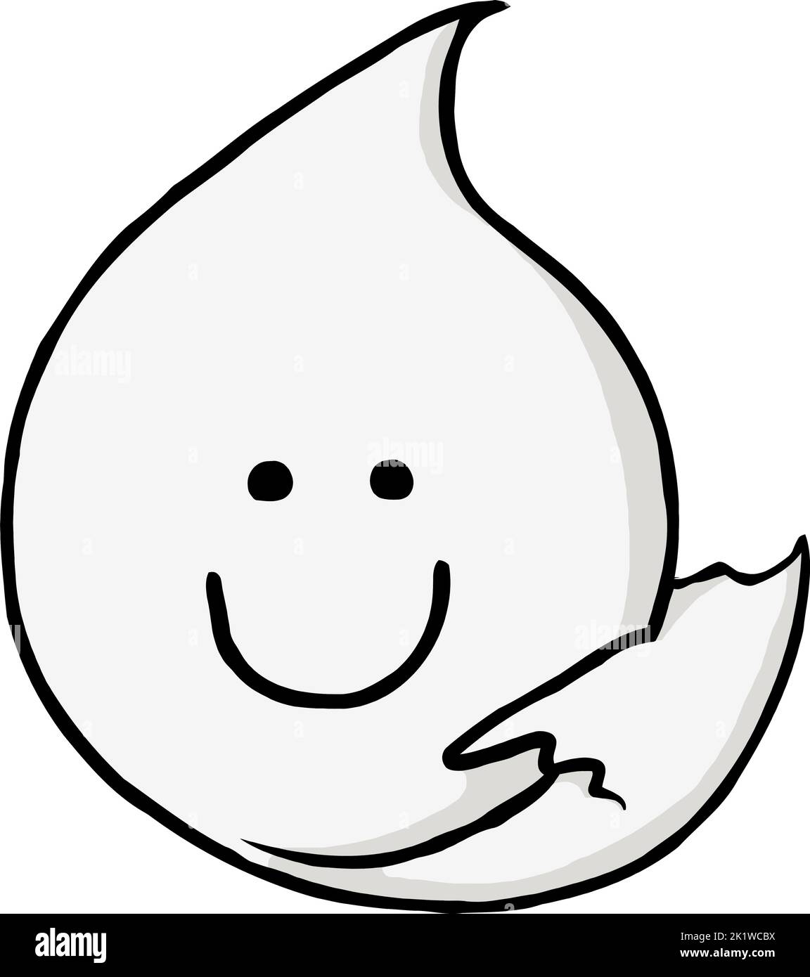 smiley visage halloween fantôme Illustration de Vecteur