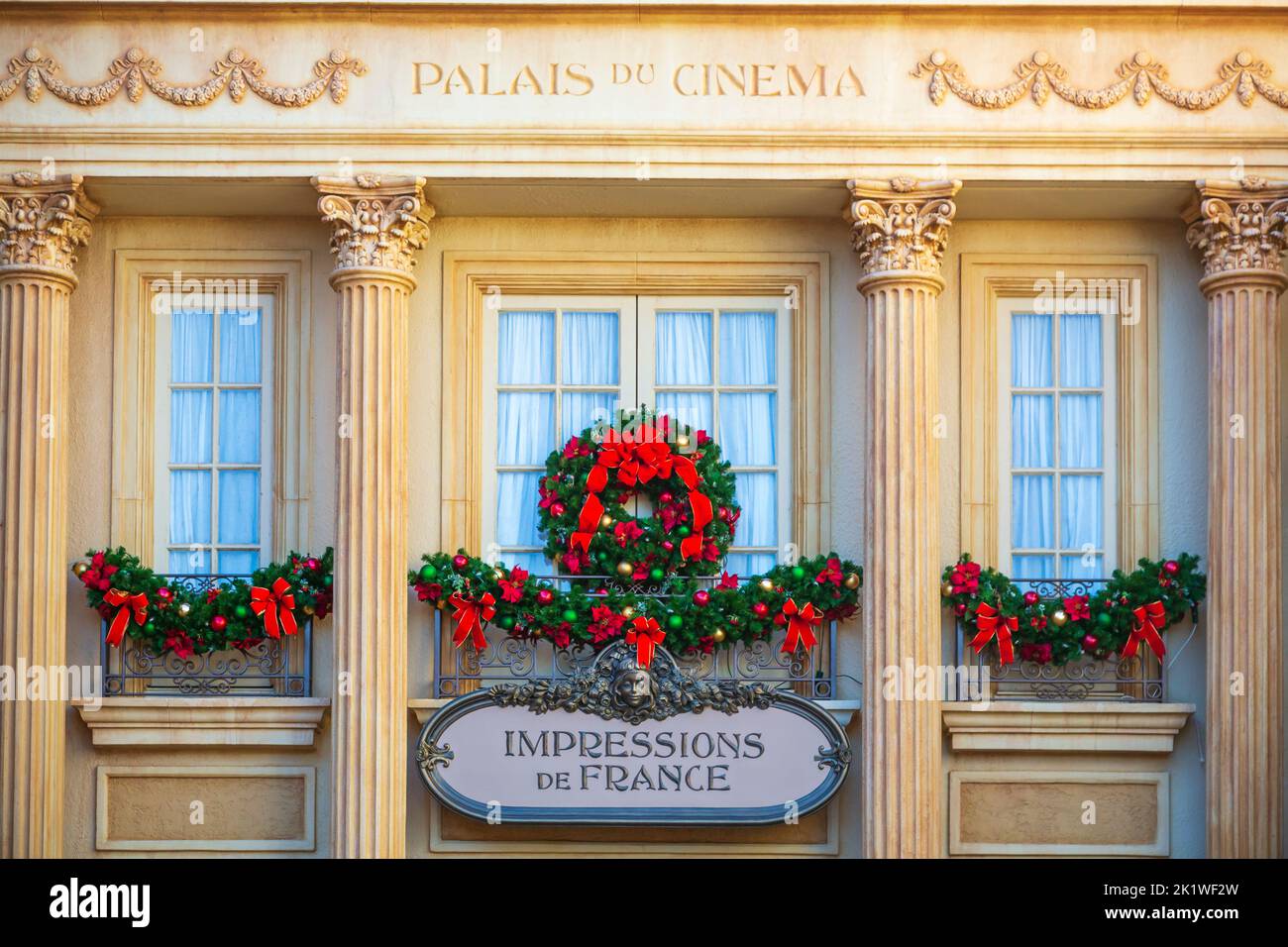 Le pavillon français à Epcot Center, Orlando, Floride, États-Unis. Banque D'Images