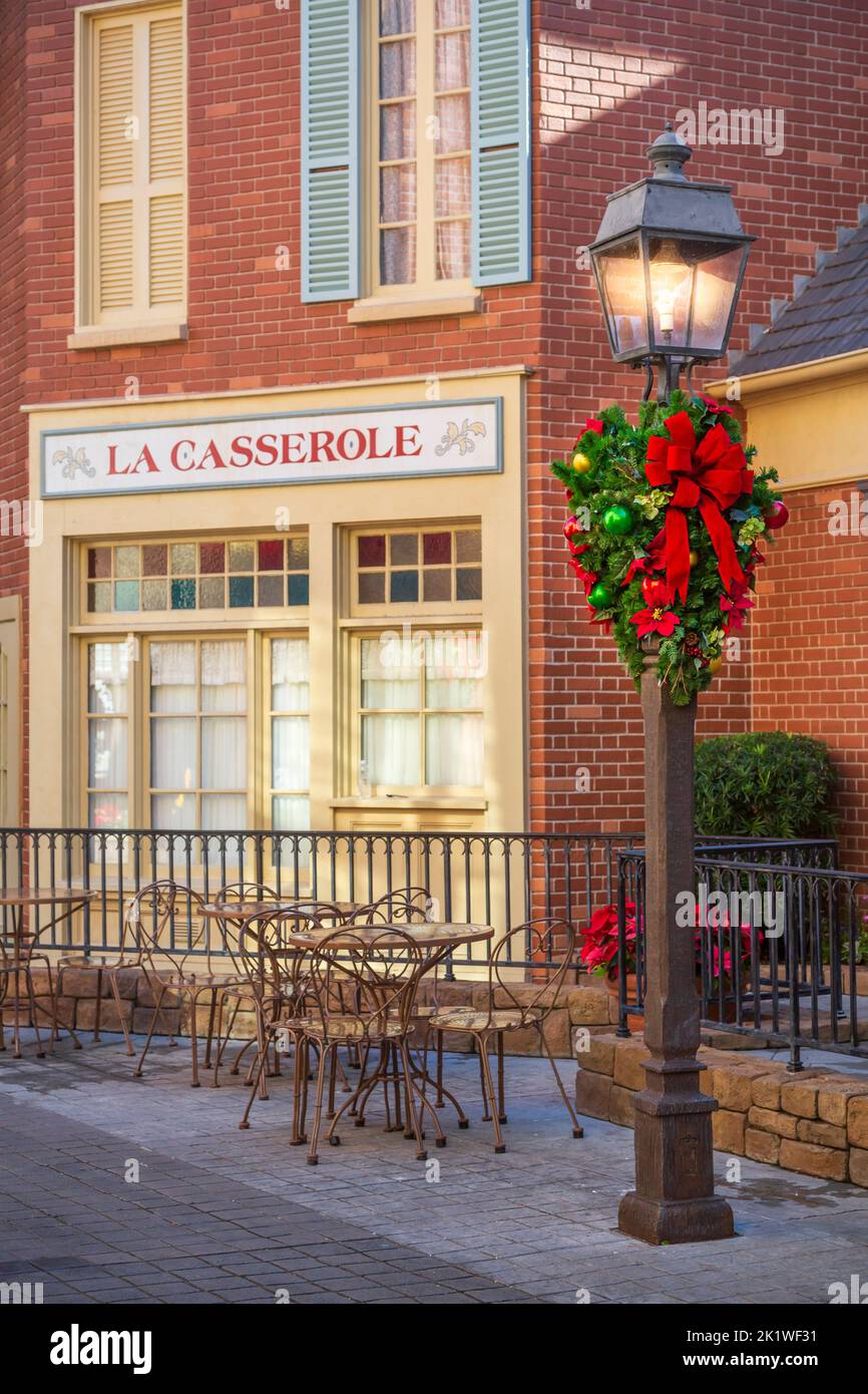 Le pavillon français à Epcot Center, Orlando, Floride, États-Unis. Banque D'Images