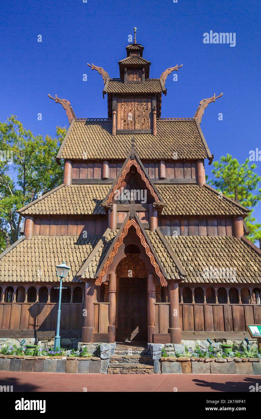 Exposition danoise à Epcot Center, Orlando, Floride, États-Unis. Banque D'Images