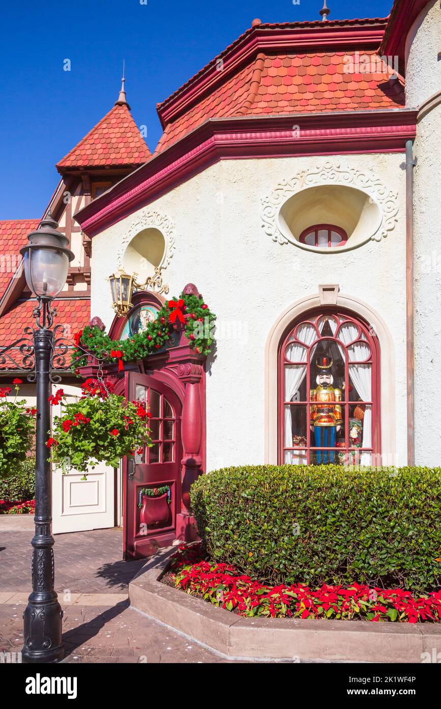 Le pavillon allemand à Epcot Center, Orlando, Floride, États-Unis. Banque D'Images