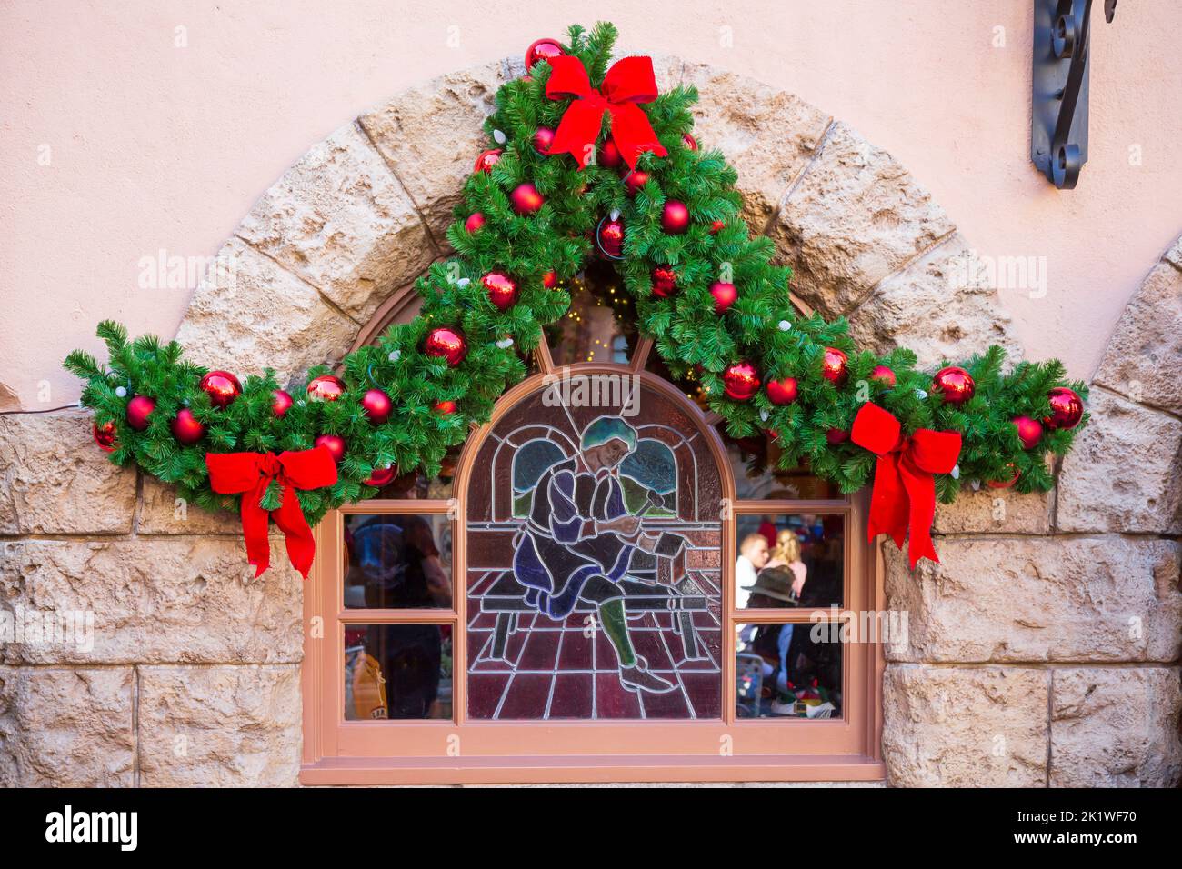 Le pavillon allemand à Epcot Center, Orlando, Floride, États-Unis. Banque D'Images