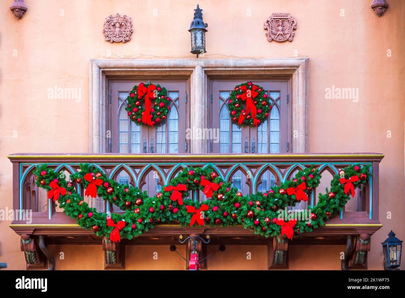 Le pavillon allemand à Epcot Center, Orlando, Floride, États-Unis. Banque D'Images