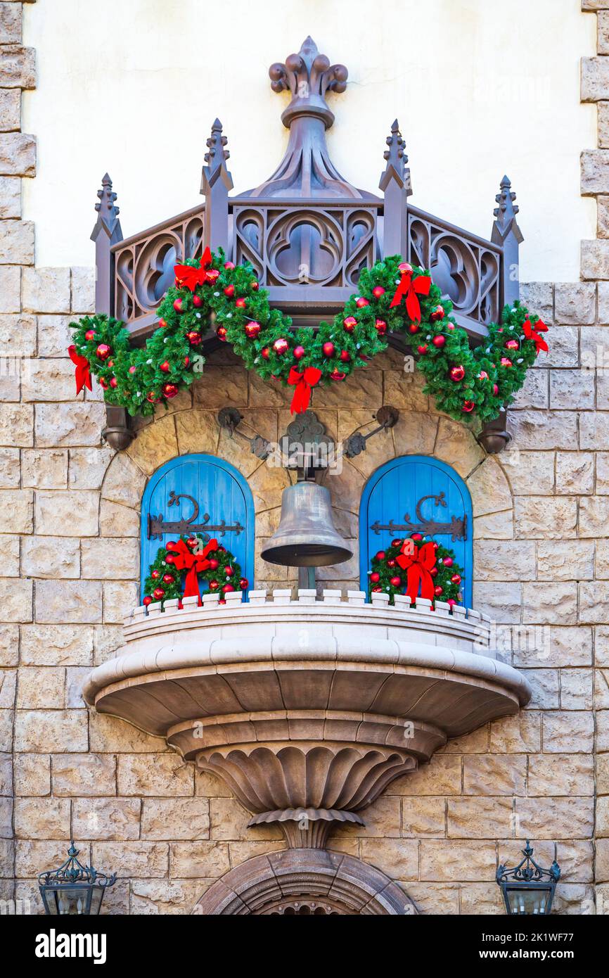 Le pavillon allemand à Epcot Center, Orlando, Floride, États-Unis. Banque D'Images