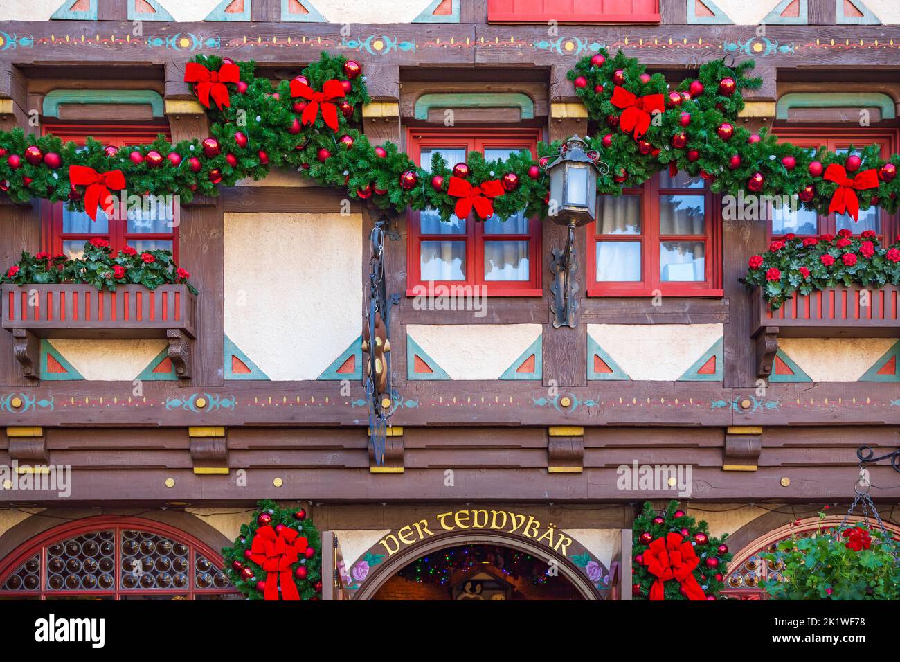 Le pavillon allemand à Epcot Center, Orlando, Floride, États-Unis. Banque D'Images