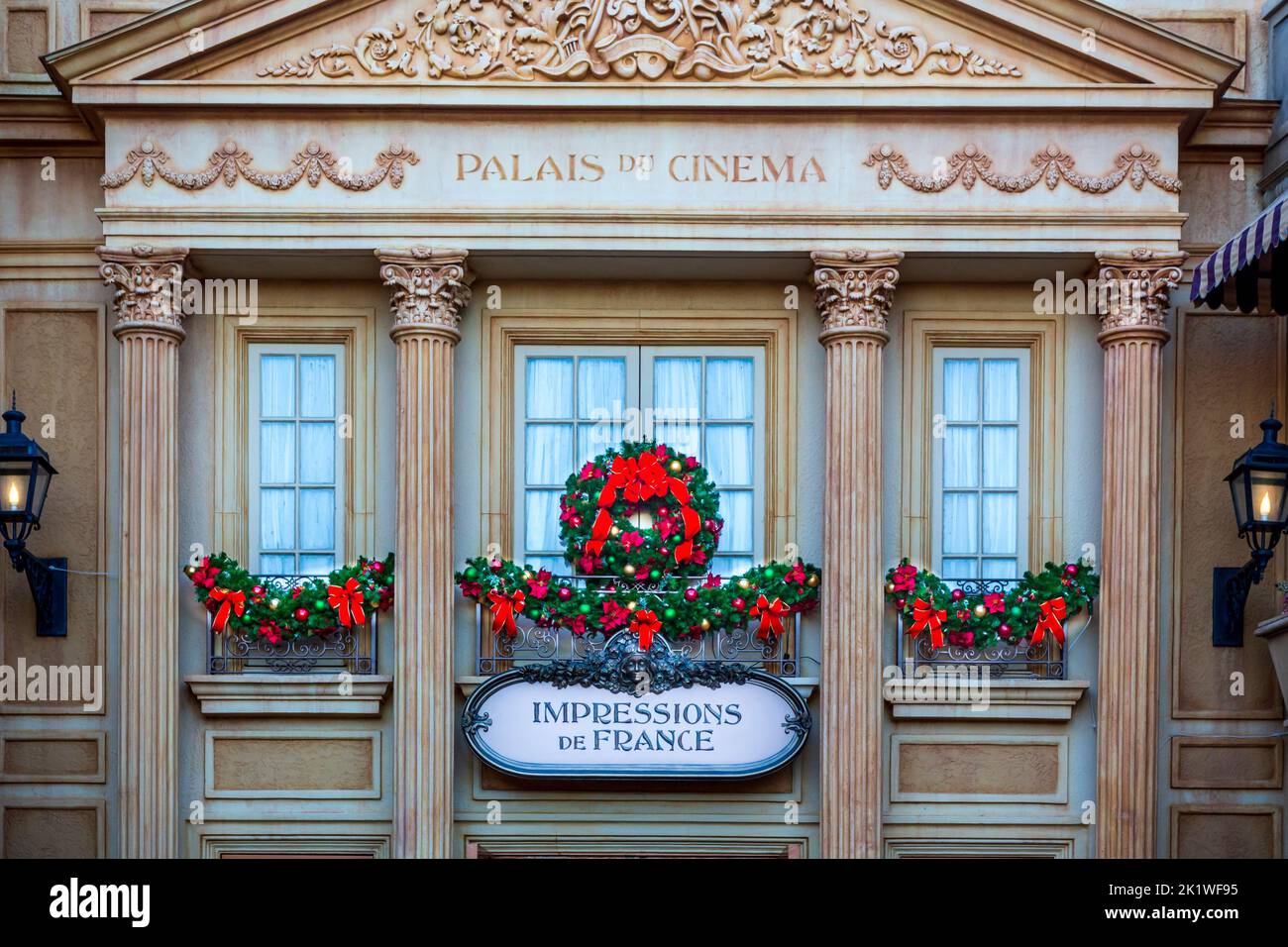 Le pavillon français à Epcot Center, Orlando, Floride, États-Unis. Banque D'Images