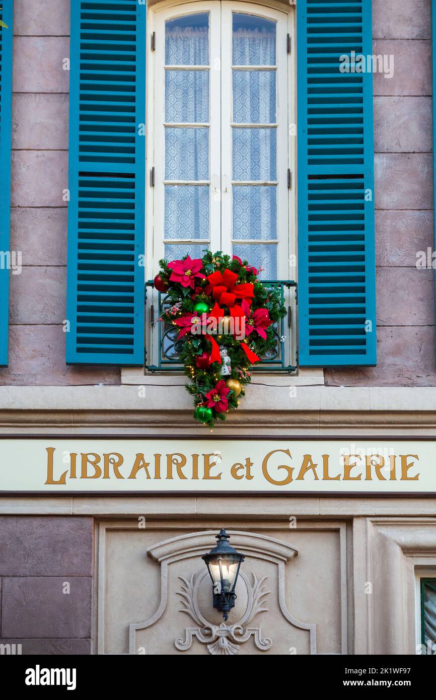 Le pavillon français à Epcot Center, Orlando, Floride, États-Unis. Banque D'Images