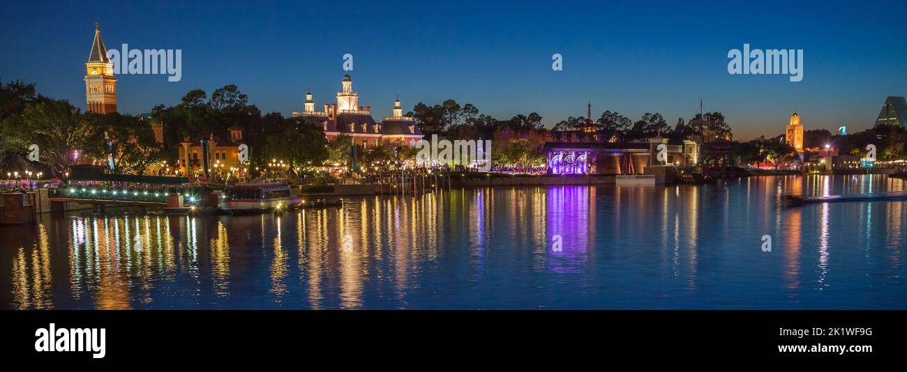 Epcot Center, Orlando, Floride, États-Unis. Banque D'Images