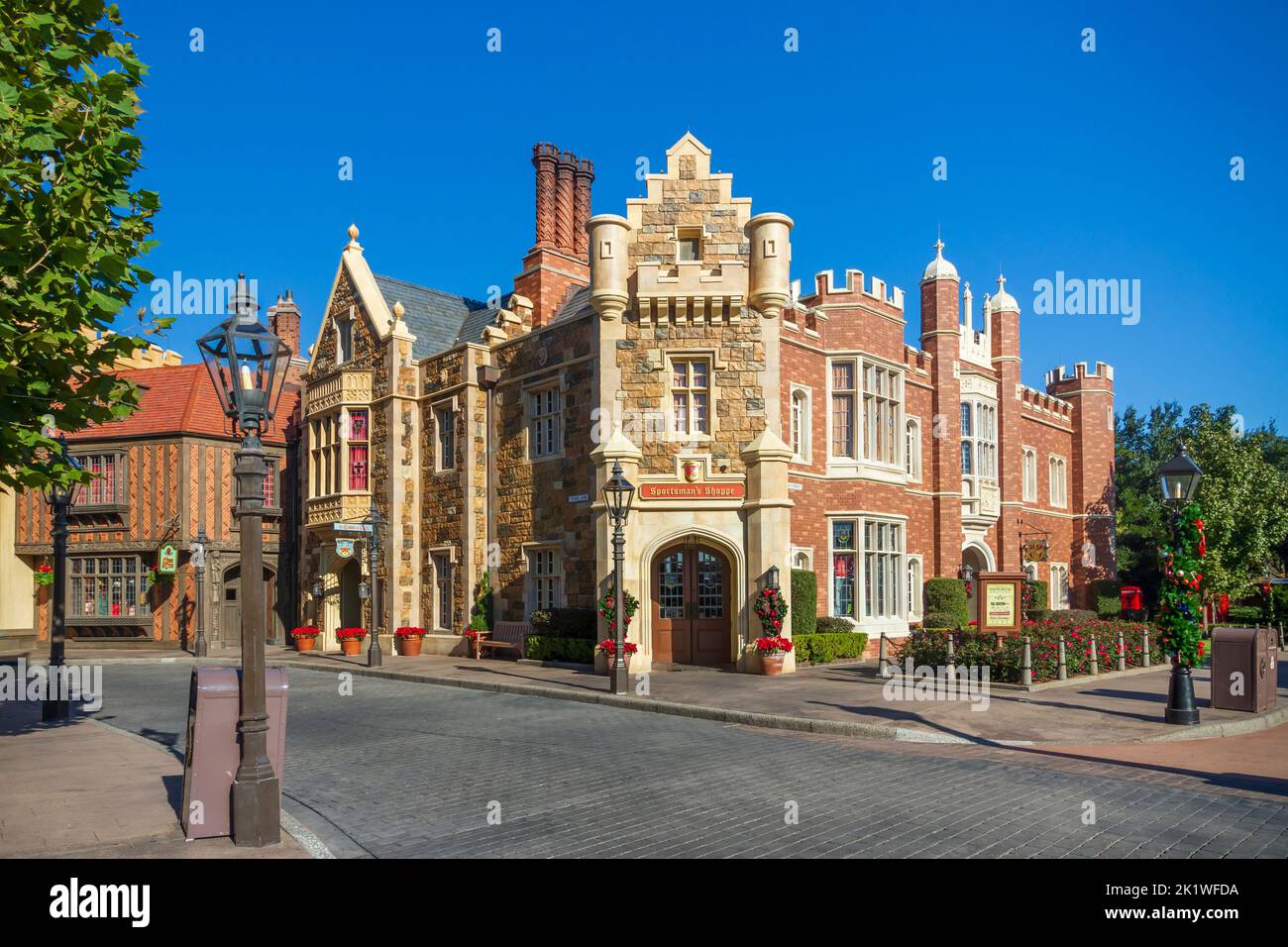 Exposition de Grande-Bretagne à Epcot Center, Orlando, Floride, États-Unis. Banque D'Images