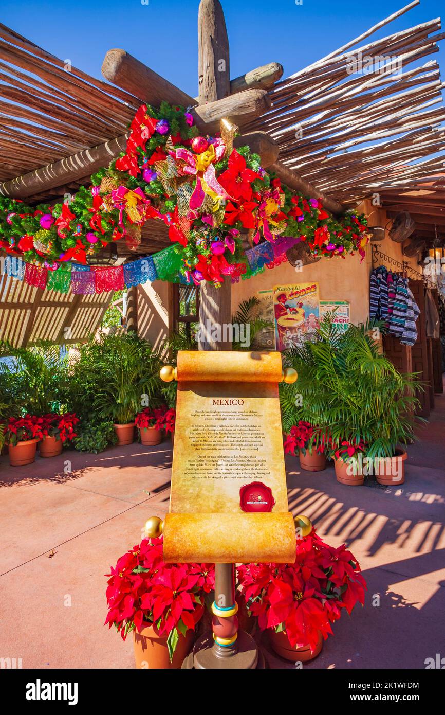 Mexique à Epcot Center, Orlando, Floride, États-Unis. Banque D'Images