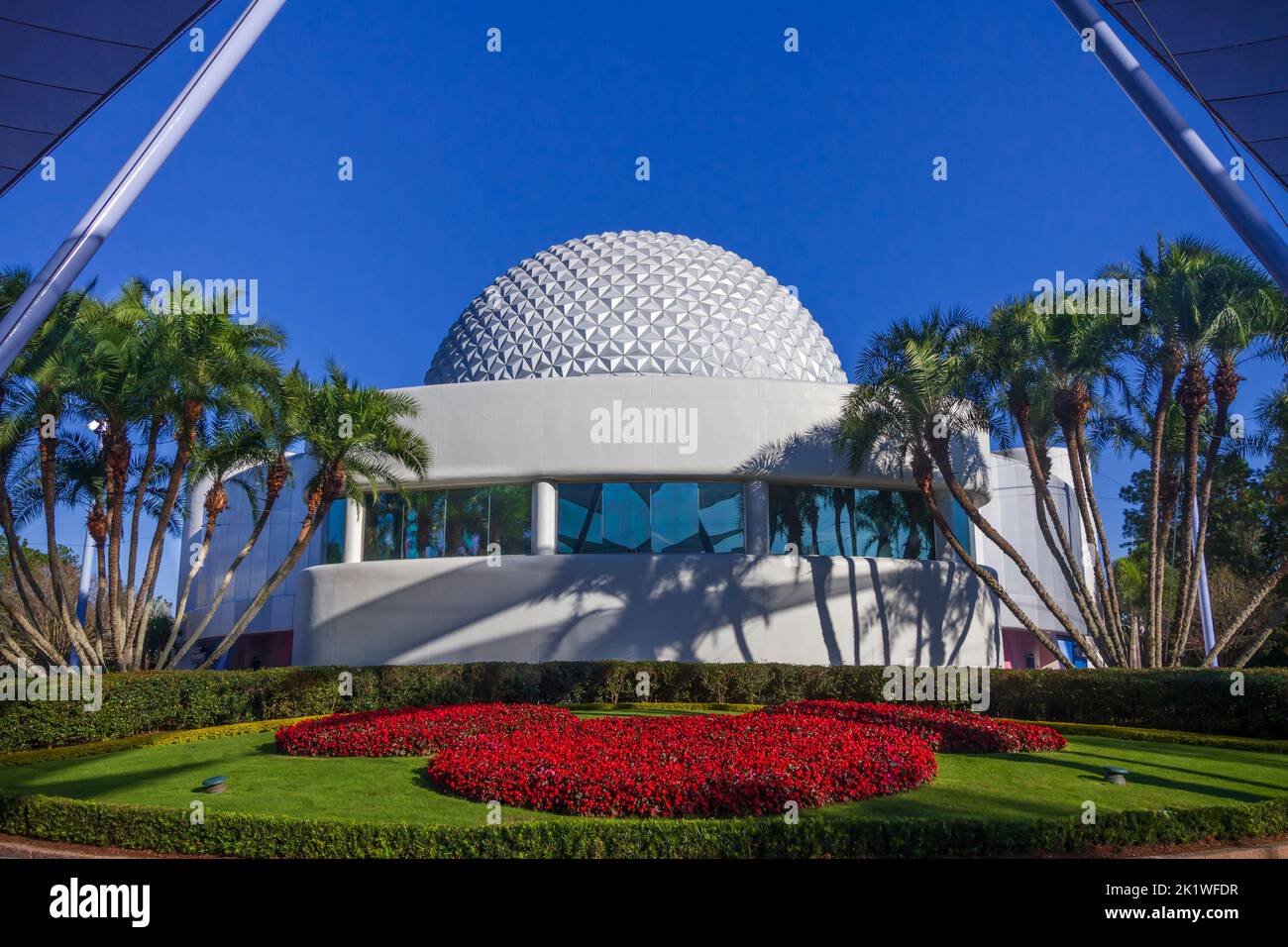 Ethe Spaceship Earth Dome au pcot Center, Orlando, Floride, États-Unis. Banque D'Images
