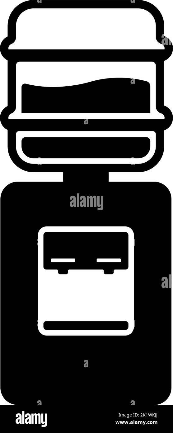 Illustration de l'icône vecteur du distributeur d'eau ( serveur d'eau ) Illustration de Vecteur