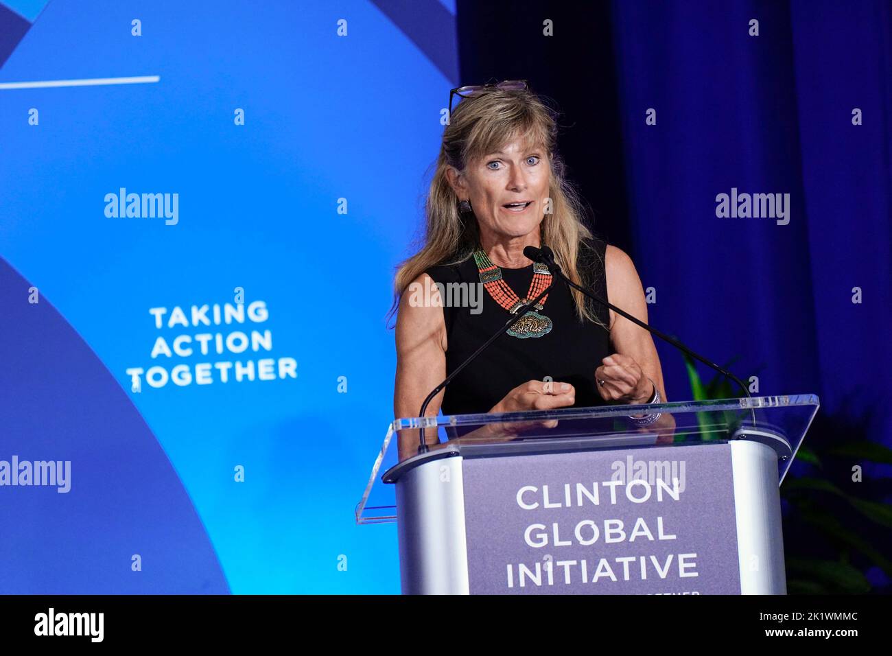 09/20/2022 New York, New York Jacqueline Novogratz lors de la Clinton Global Initiative 2022 qui s'est tenue au Hilton Midtown Tuesday 20 septembre 2022 à New York. Photo de Jennifer Graylock-Alamy News 917-519-7666 Banque D'Images