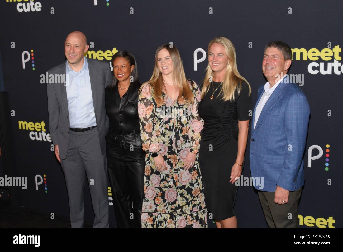 New York, États-Unis. 20th septembre 2022. Matt Strauss, Val Boreland, Shannon Willet, Kelly Campbell et Jeff Shell assistent à la première du film « Meet Cute » qui s'est tenue à Manhattan West Plaza à New York, NY, sur 20 septembre 2022. (Photo par Efren Landaos/Sipa USA) crédit: SIPA USA/Alay Live News Banque D'Images