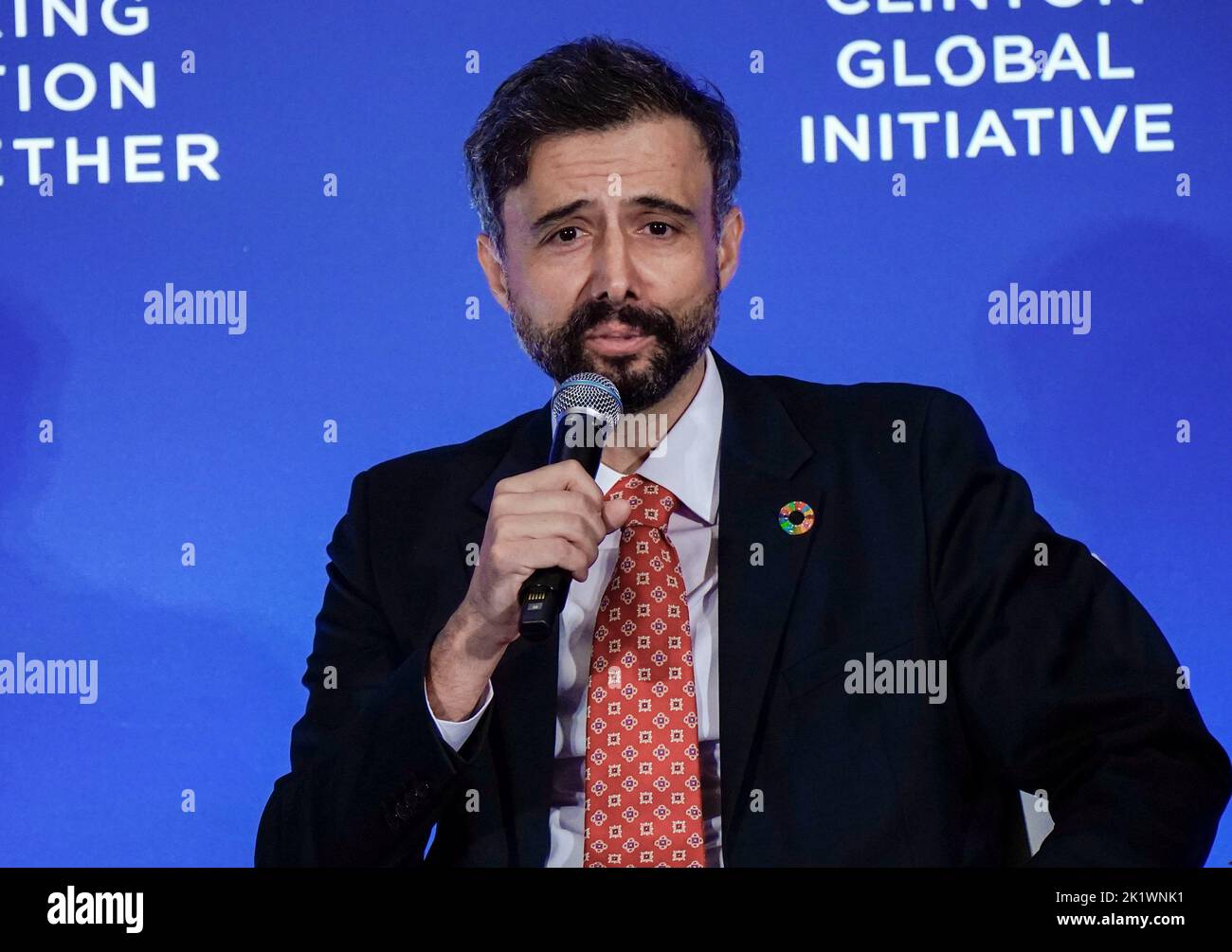 09/20/2022 New York, New York Alvaro Lario lors de l'initiative mondiale Clinton 2022 qui s'est tenue au Hilton Midtown Tuesday 20 septembre 2022 à New York. Photo de Jennifer Graylock-Alamy News 917-519-7666 Banque D'Images