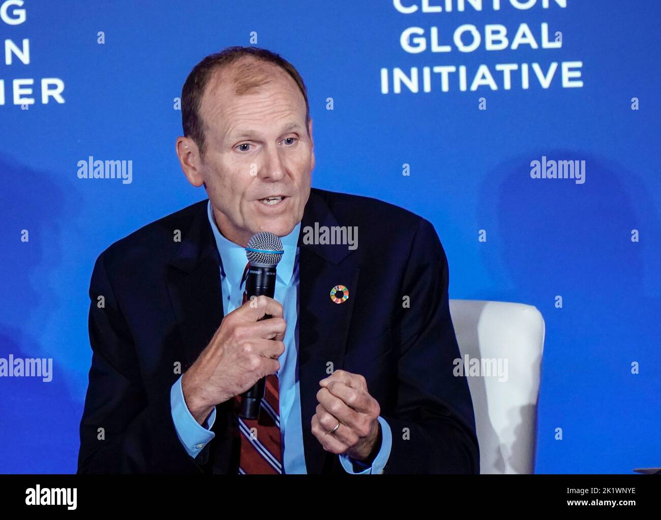 09/20/2022 New York, New York Gary White lors de la Clinton Global Initiative 2022 qui s'est tenue au Hilton Midtown Tuesday 20 septembre 2022 à New York. Photo de Jennifer Graylock-Alamy News 917-519-7666 Banque D'Images