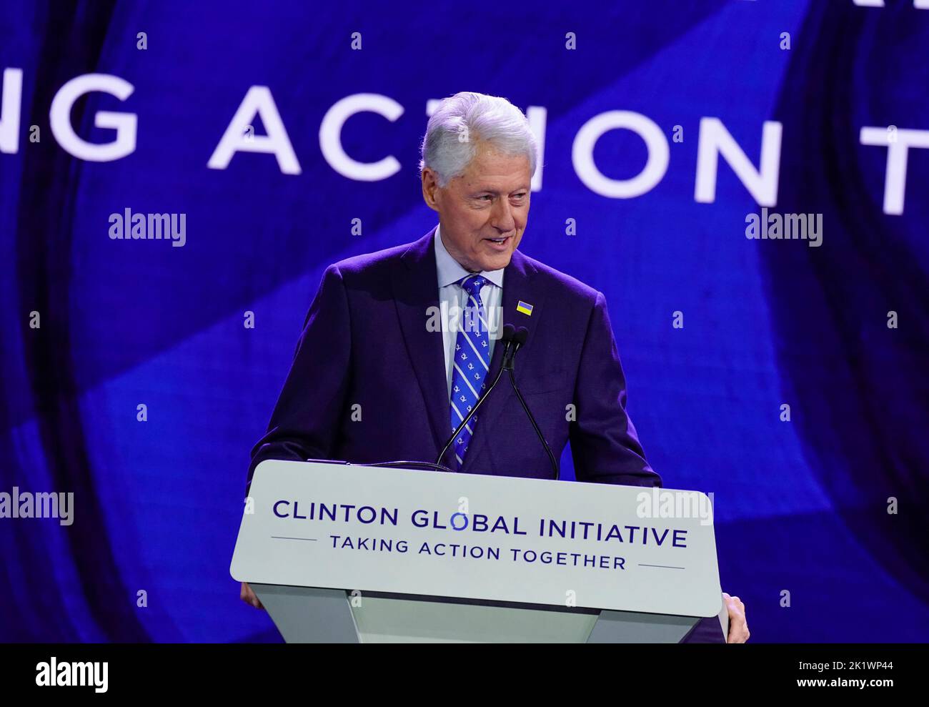 09/20/2022 New York, New York Président William Jefferson Clinton, Bill Clinton, Président Clinton lors de l'Initiative mondiale Clinton 2022 qui s'est tenue au Hilton Midtown Tuesday 20 septembre 2022 à New York. Photo de Jennifer Graylock-Alamy News 917-519-7666 Banque D'Images