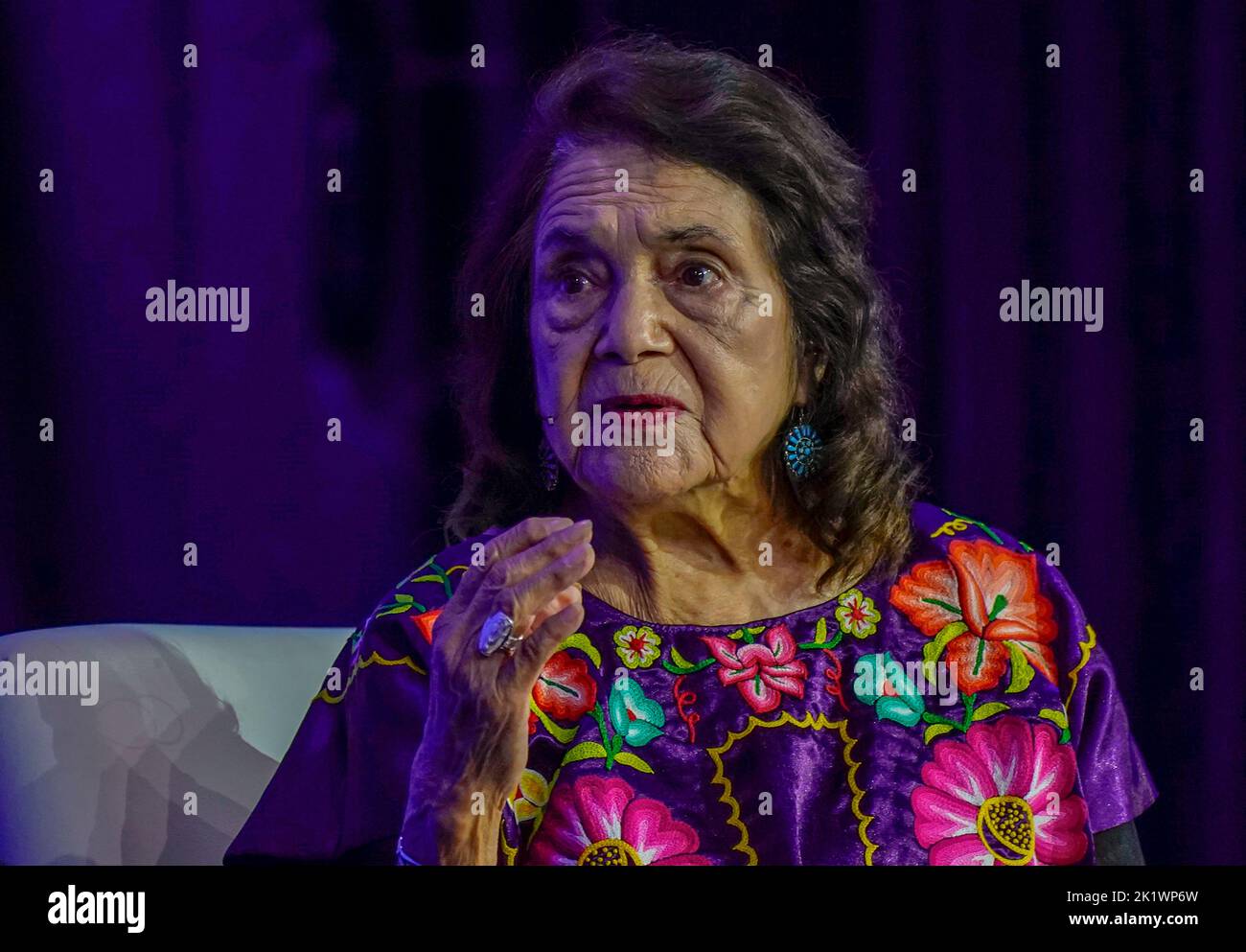 09/20/2022 New York Dolores C. Huerta lors de l'Initiative mondiale Clinton 2022 qui s'est tenue au Hilton Midtown Tuesday 20 septembre 2022 à New York. Photo de Jennifer Graylock-Alamy News 917-519-7666 Banque D'Images