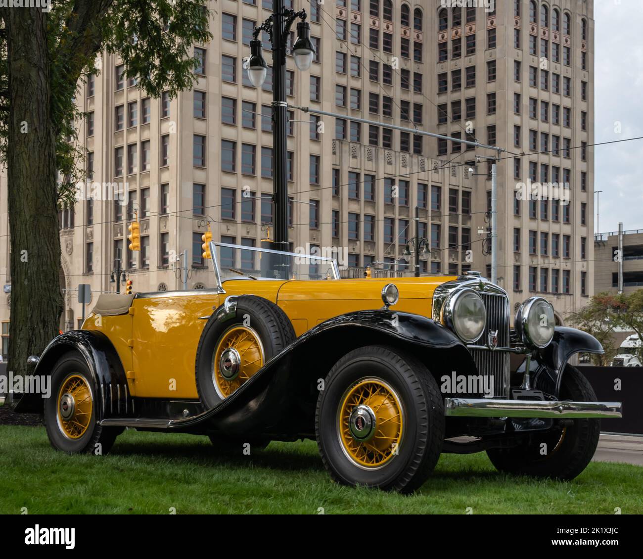 DETROIT, MI/USA - 18 SEPTEMBRE 2022 : une voiture Super Bearcat Stutz 1932 à Detroit Concours d Elegance. Banque D'Images