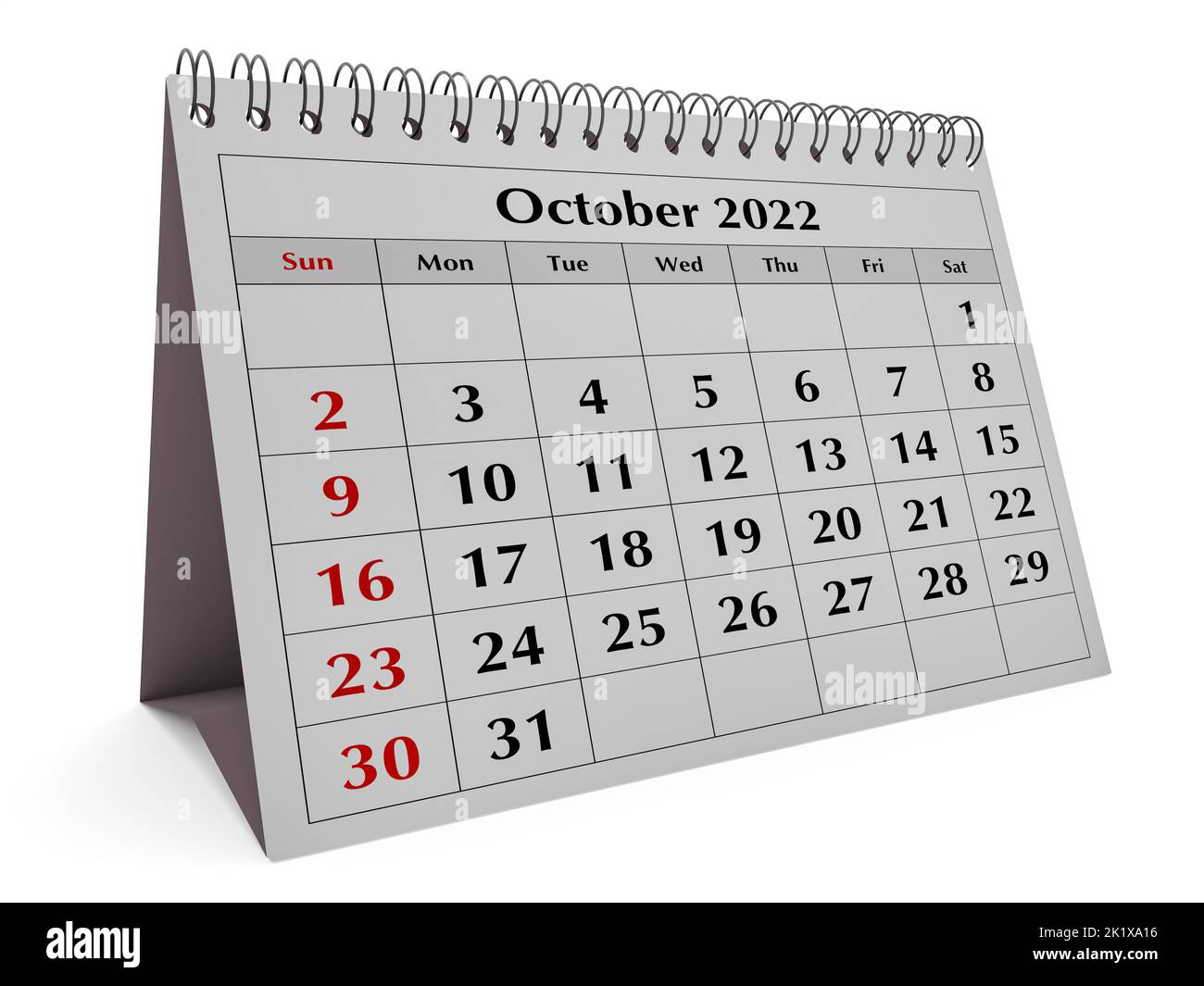 Mes De Octubre 2022 October calendar month Banque de photographies et d'images à haute  résolution - Alamy