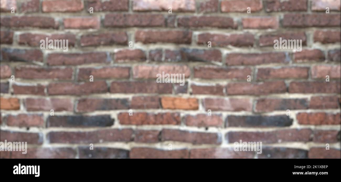 arrière-plan de mur de briques flou, hors foyer arrière-plan de briques, motif de briques flou Banque D'Images