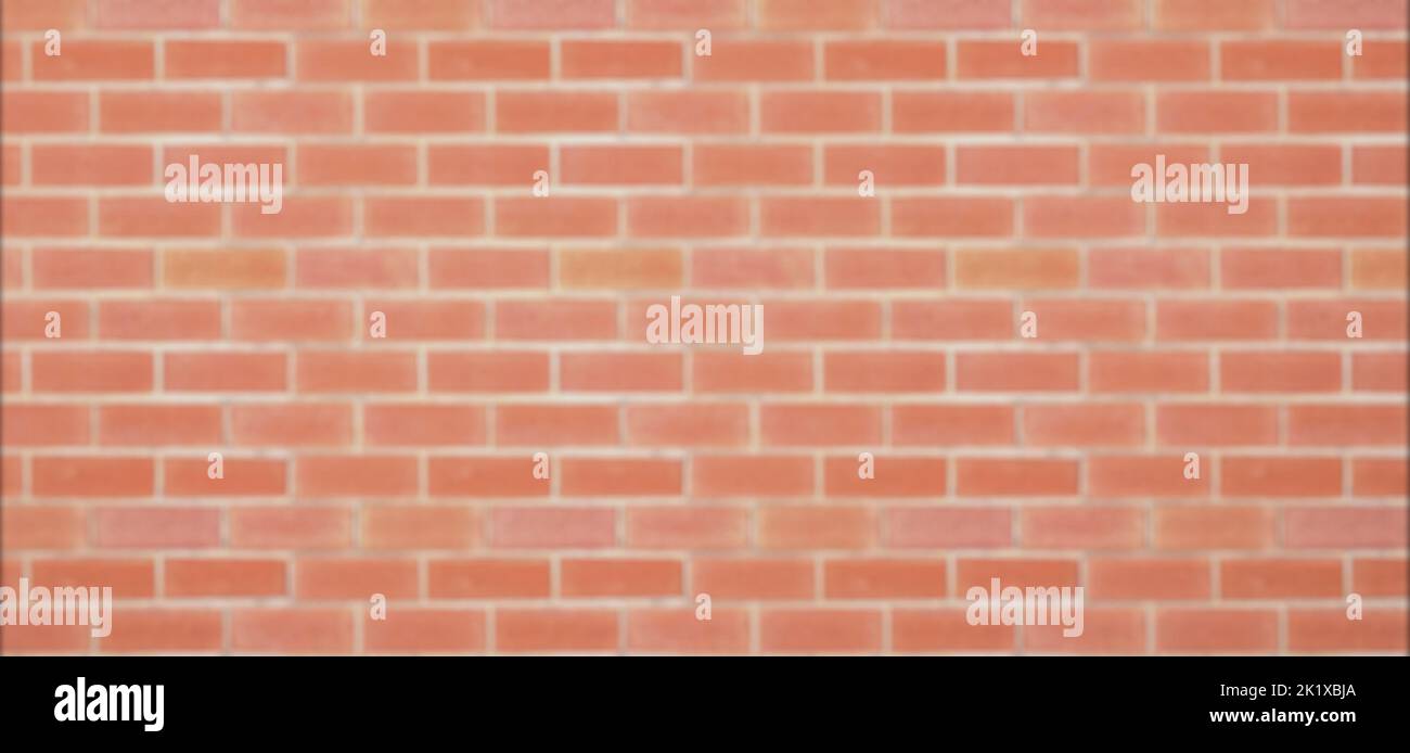 arrière-plan de mur de briques flou, hors foyer arrière-plan de briques, motif de briques flou Banque D'Images