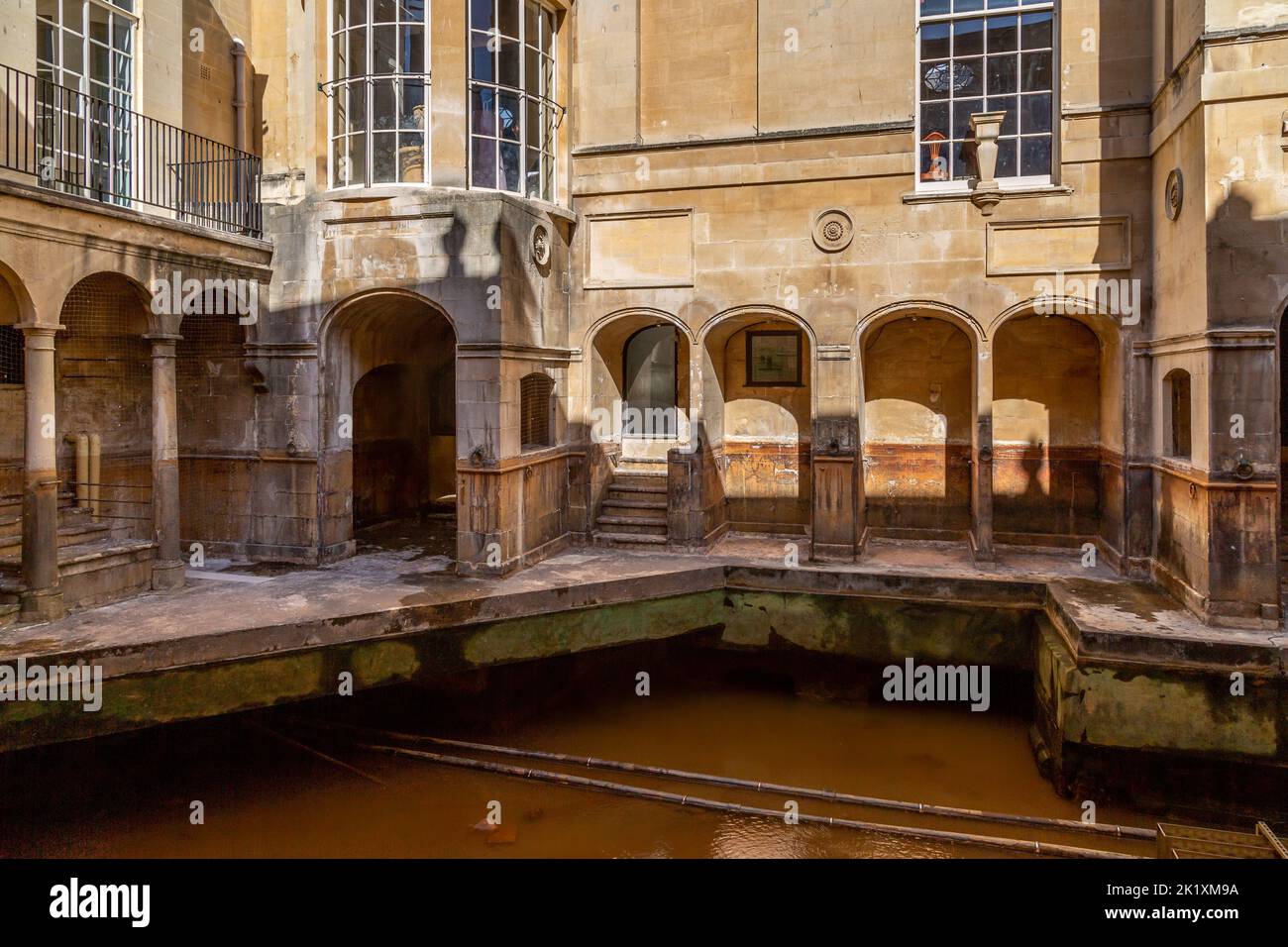 La merveille historique des thermes romains de Bath, Somerset, Angleterre. Banque D'Images