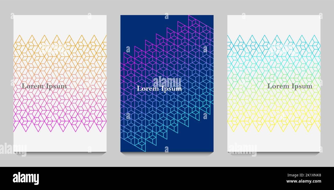 abstrait triangle sans couture, fond de texture géométrique, ensemble de motifs polygonaux, concept de réseau Banque D'Images