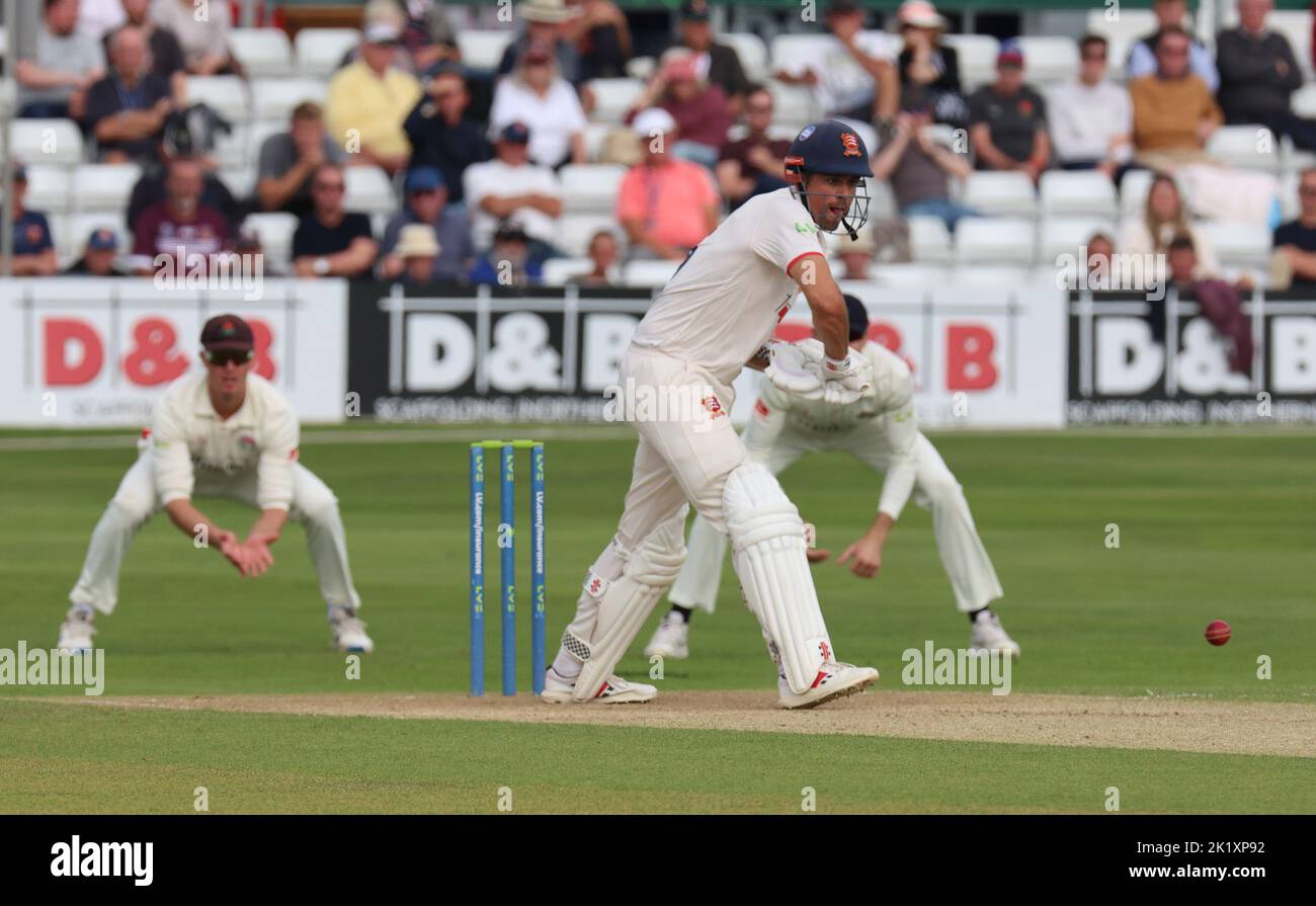 CHELMSFORD ANGLETERRE - SEPTEMBRE 20 : Sir Alastair Cook d'Essex en action pendant LV= CHAMPIONNAT DU COMTÉ - DIVISION UN jour un match de 4 entre Essex Banque D'Images