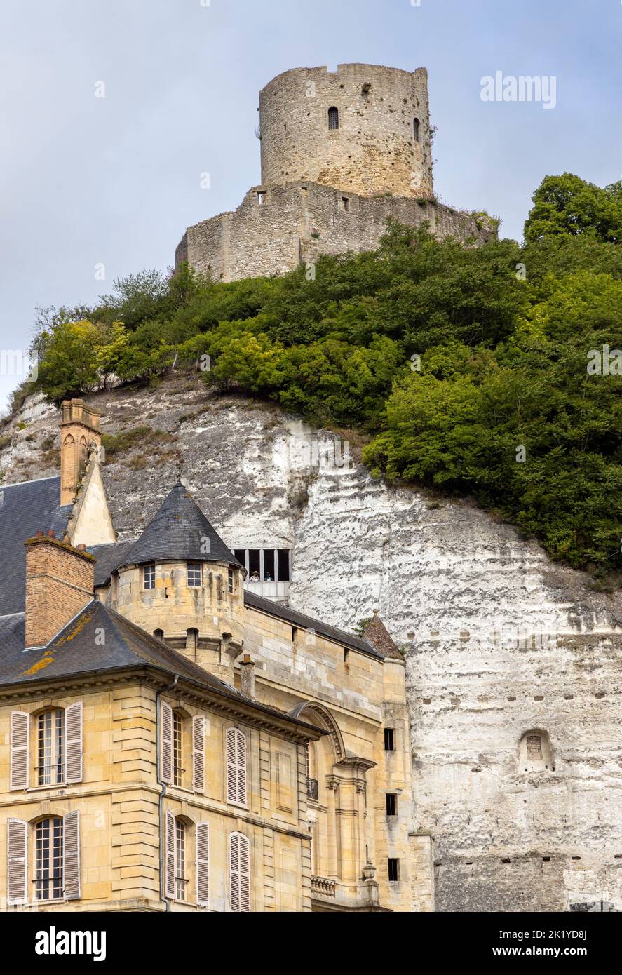 Château de la Roche Guyon en Normandie Banque D'Images